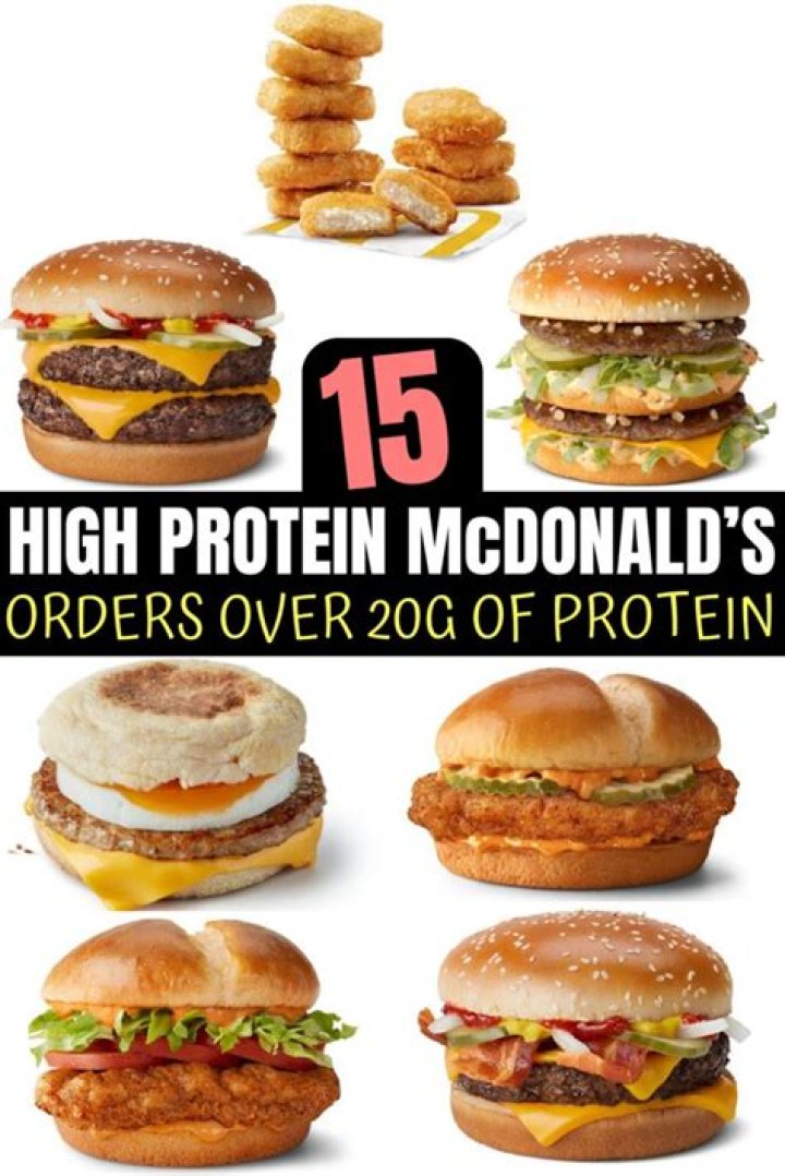 Is there protein in McDonalds Burgers