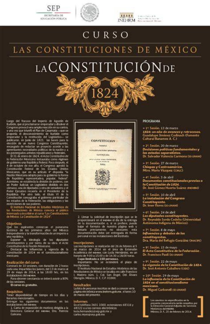 ¿Quién propuso la constitución de 1824