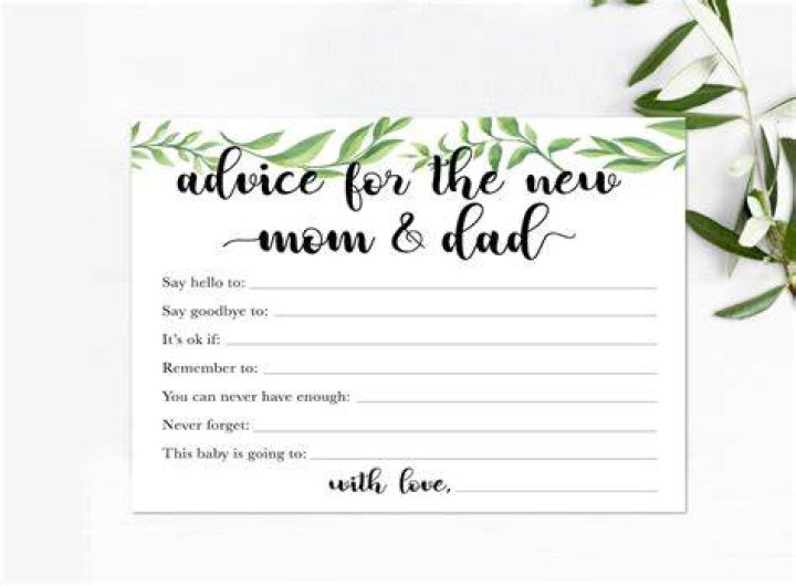 What advice do you give to new parents