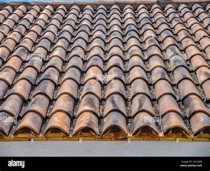 What are curved roof tiles called