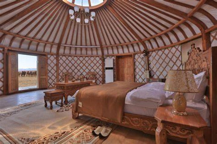What are Mongolian yurts made of