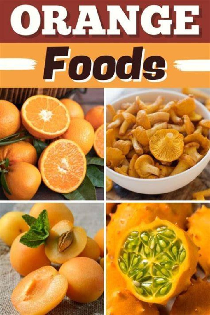 What are orange foods good for