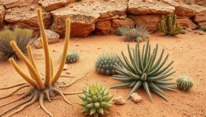 What are some plants in the desert