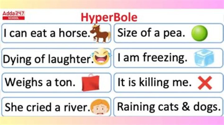 What are the 10 examples of hyperbole