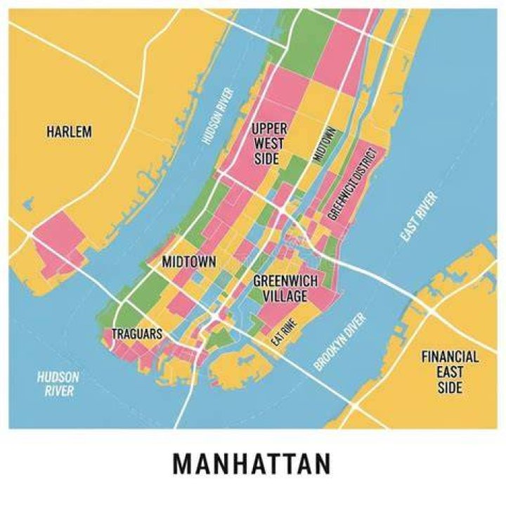 What are the boundaries of Manhattan