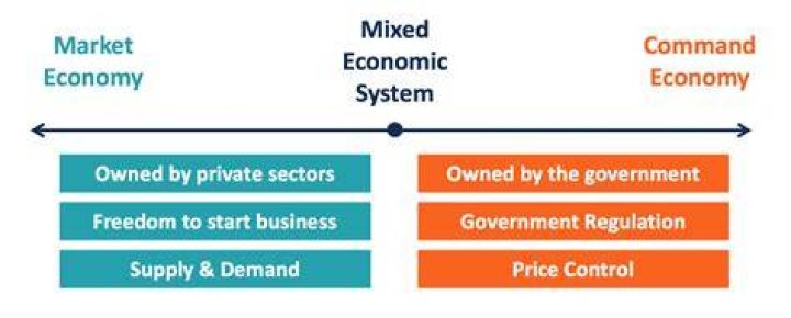 What are the features of a mixed economic system