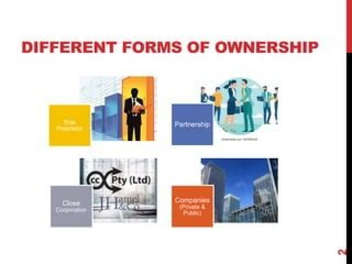 What are the forms of ownership