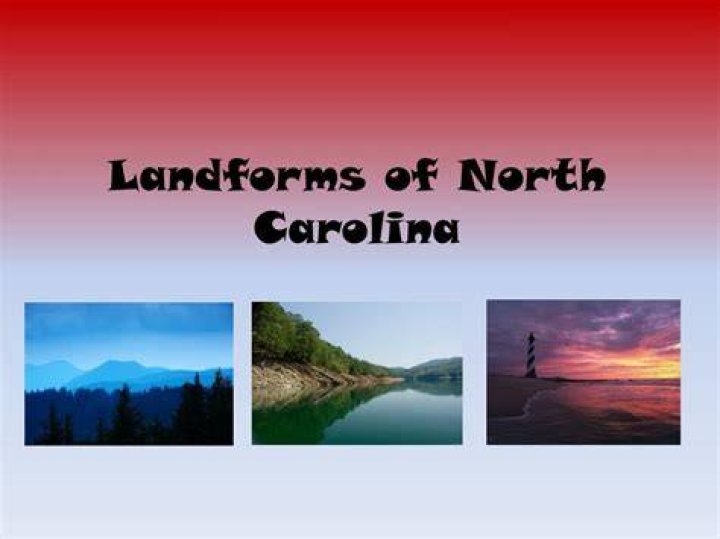 What are the major landforms in North Carolina