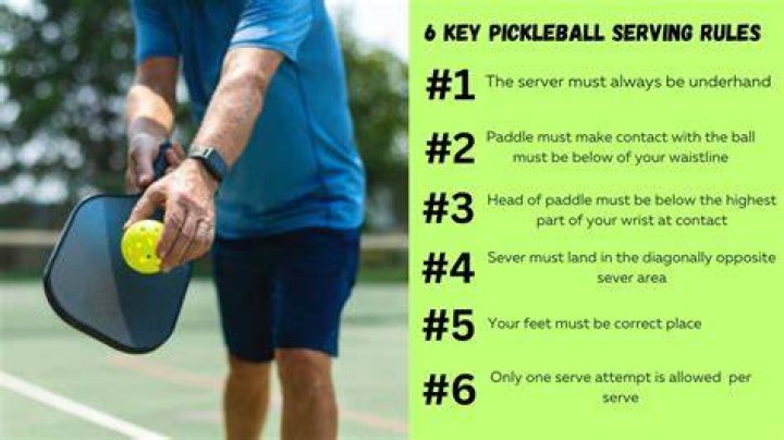 What are the rules for serving in pickleball