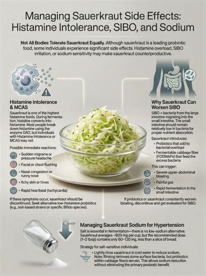 What are the side effects of sauerkraut