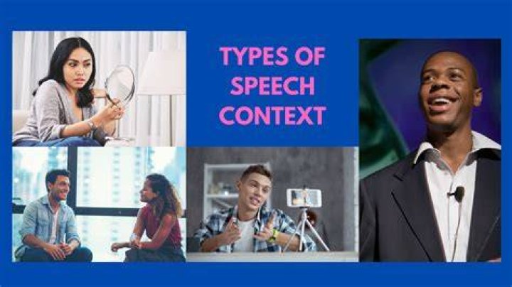 What are the types of speech context
