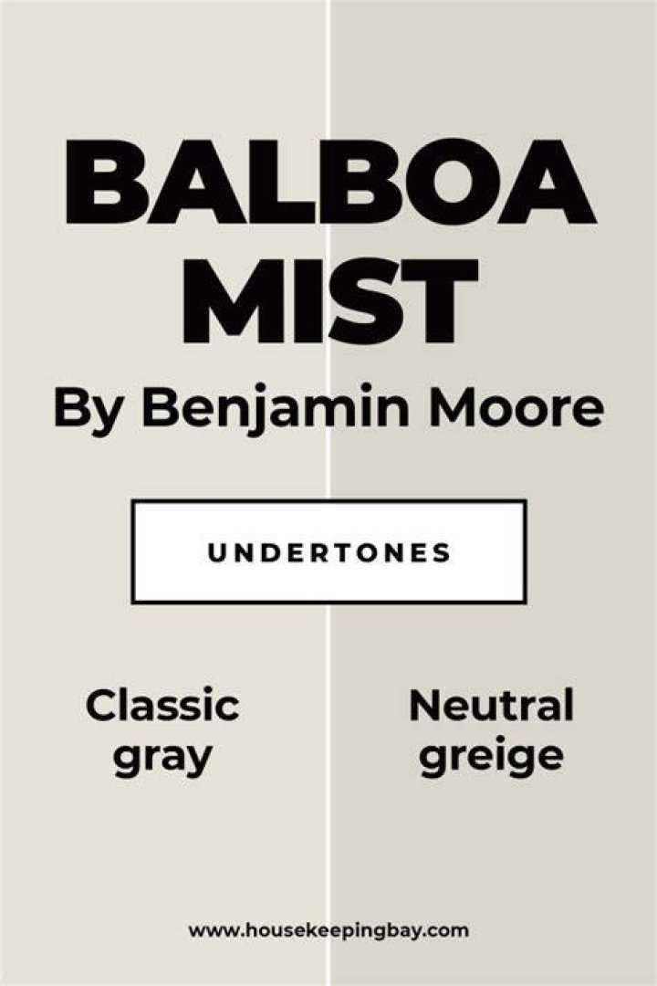 What are the undertones of Balboa mist