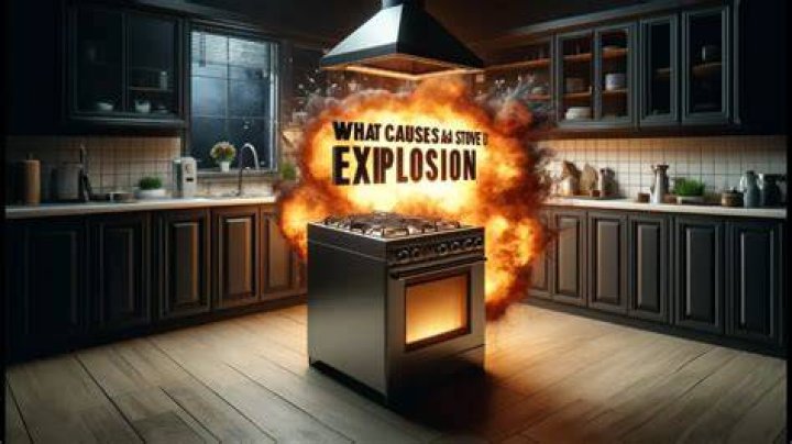 What can cause a gas stove to explode