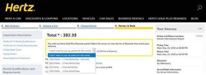 What can I use Hertz points for