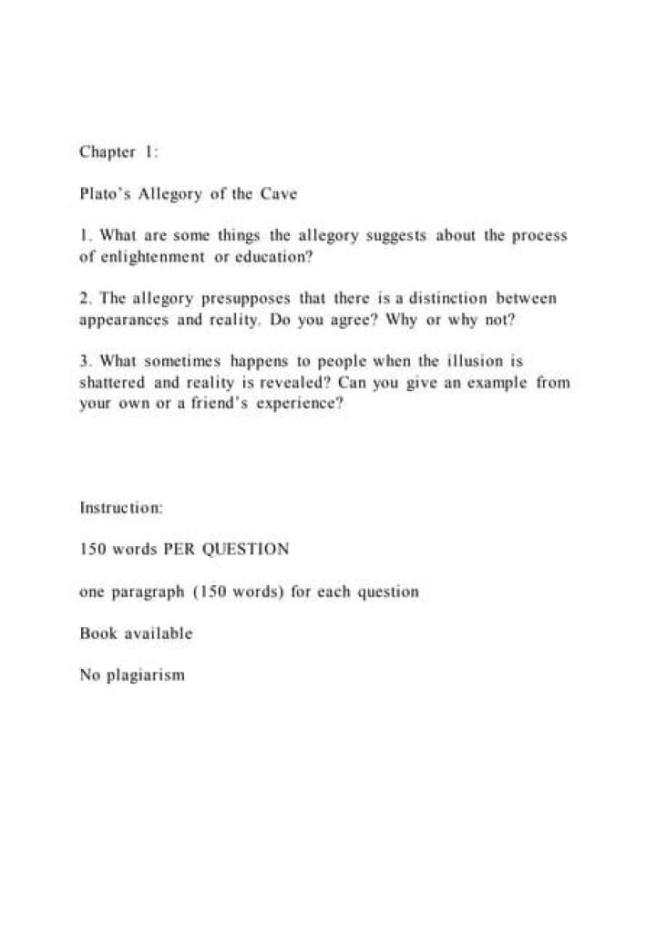 What chapter is the allegory of the cave