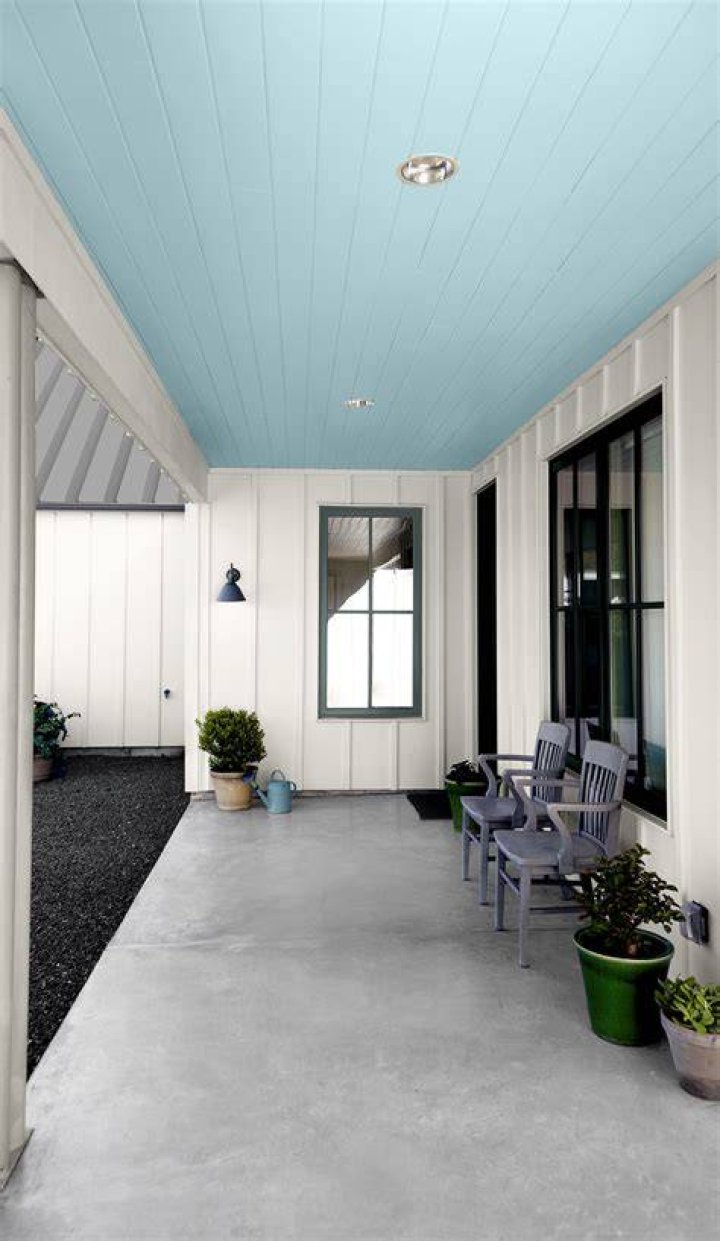 What color do you paint a porch ceiling