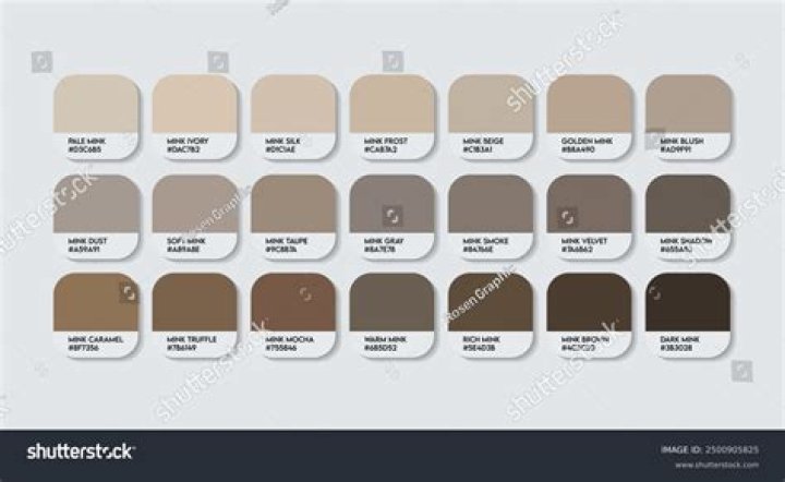 What Colours go best with mink