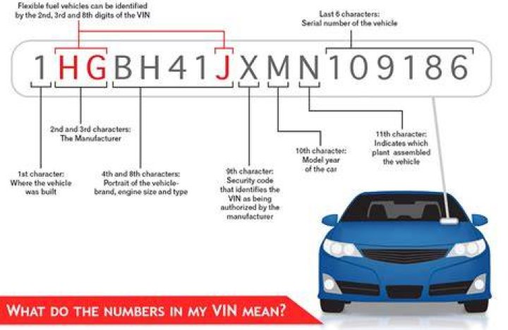 What do the numbers mean on a Vin