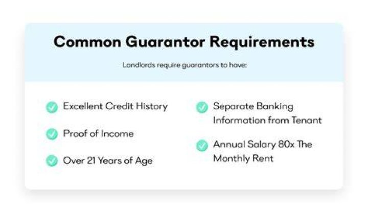 What do you need from a guarantor