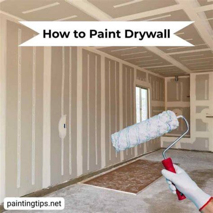 What do you paint new drywall with