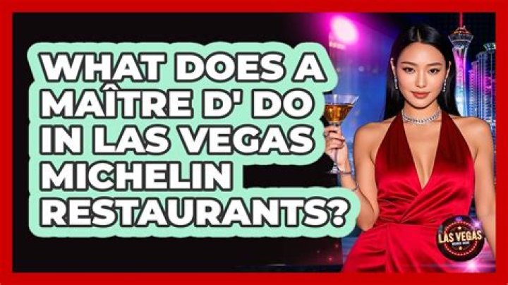What does a maitre d do at a restaurant