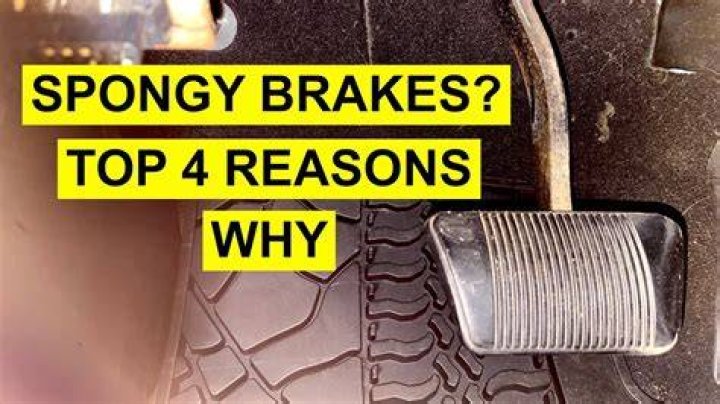 What does a spongy brake feel like