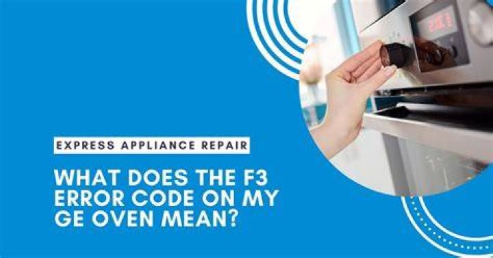 What does f3 mean on a Frigidaire oven