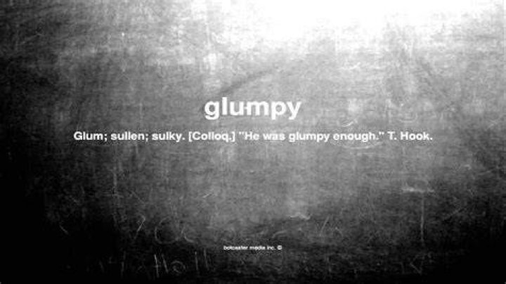 What does Glumpy mean