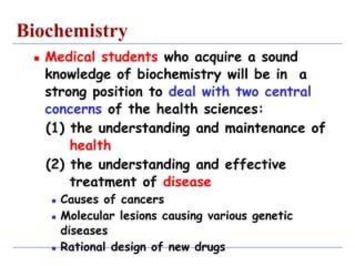 What does medical biochemistry deal with