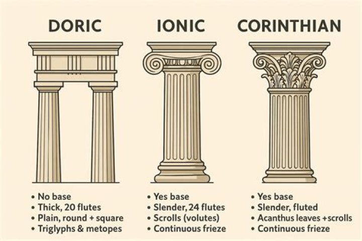 What does the Doric column represent