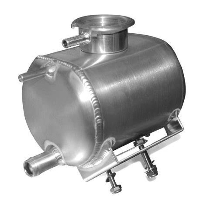 What does the header tank feed