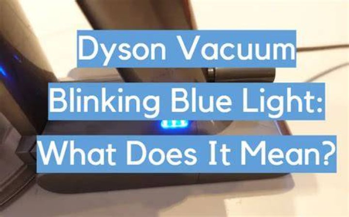 What does yellow light mean on Dyson