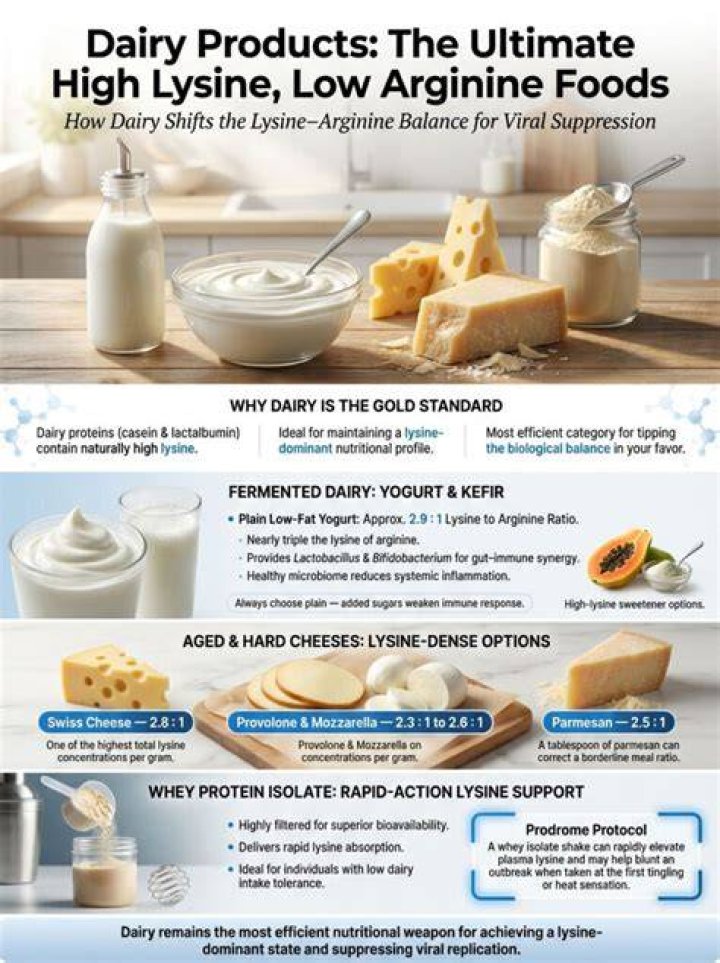 What foods are low in arginine