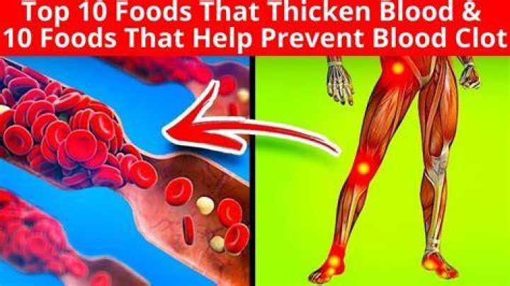 What foods can thicken your blood