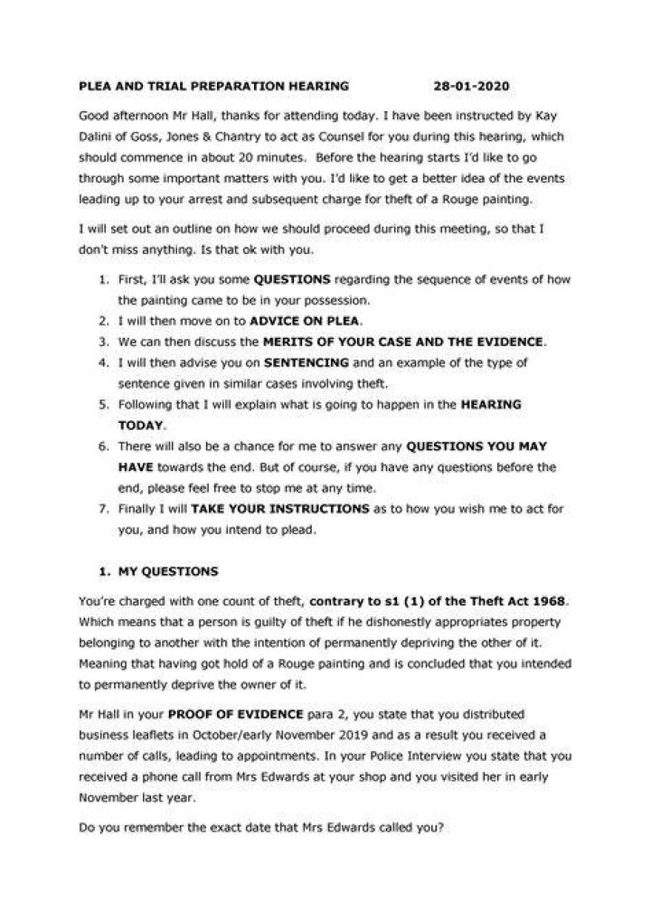 What happens at a plea and trial preparation hearing