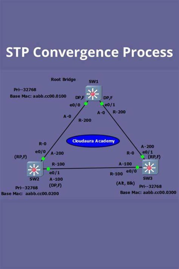 What happens during STP convergence