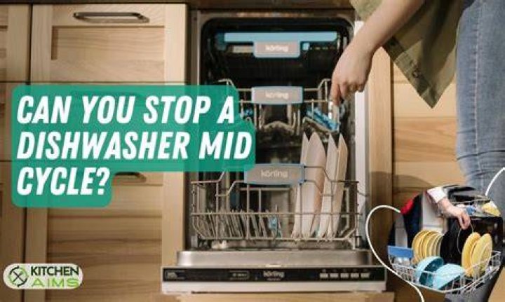 What happens if you open the dishwasher mid cycle