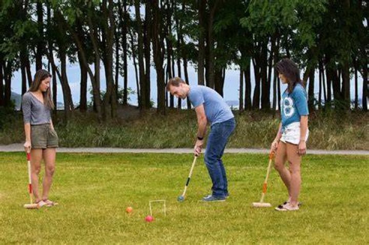 What happens when you hit another ball in croquet
