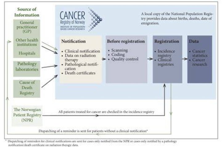 What information is maintained in the cancer registry