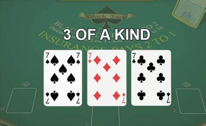 What is 3 of a kind in blackjack