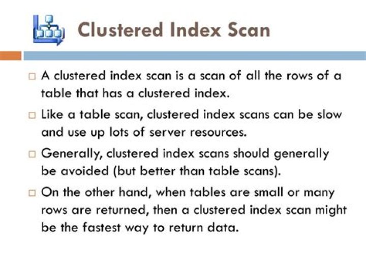 What is a Clustered Index Scan