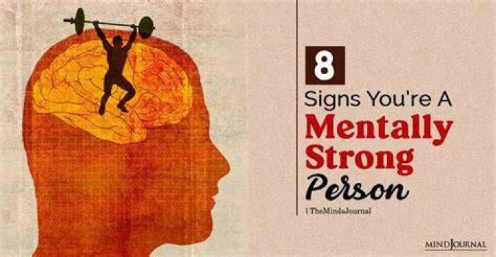 What is a mentally strong person