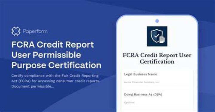 What is a permissible purpose for pulling a credit report