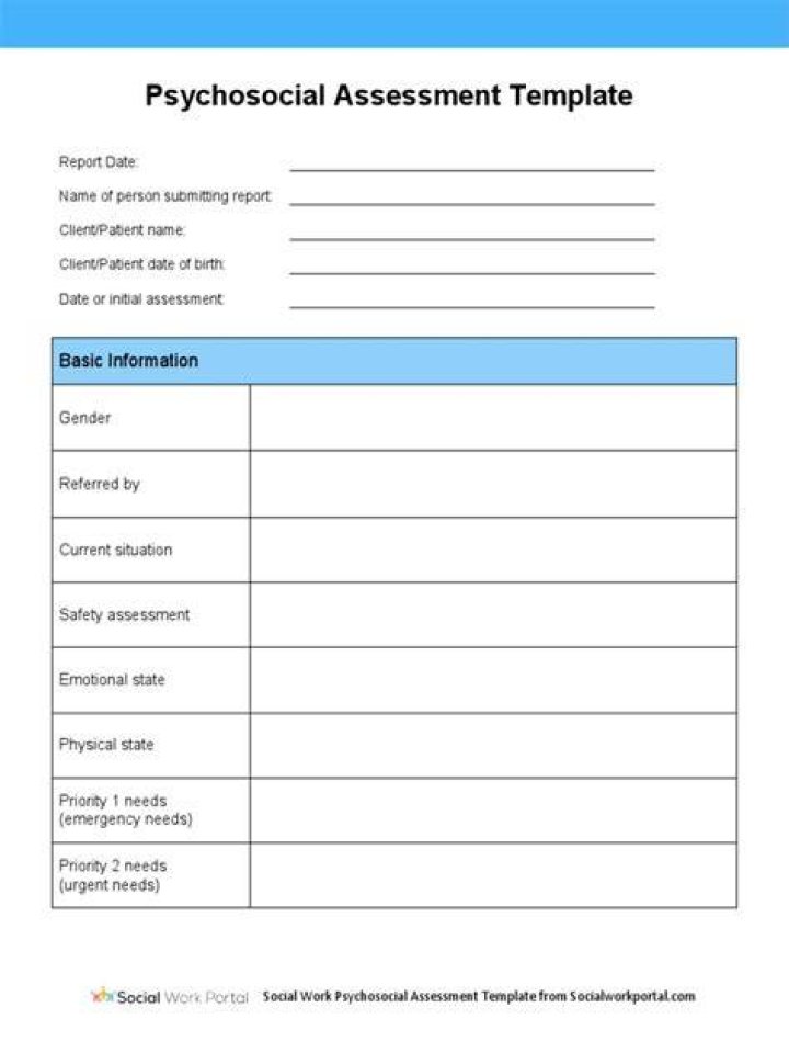 What is a psychosocial assessment social work