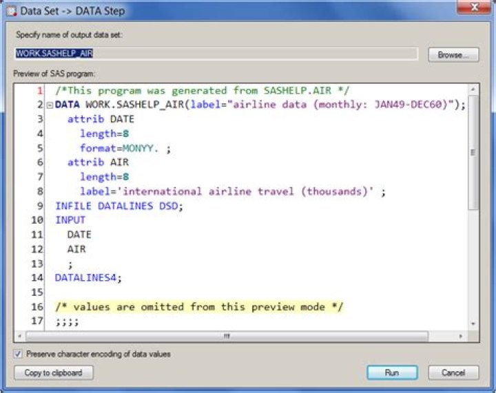 What is a SAS data step