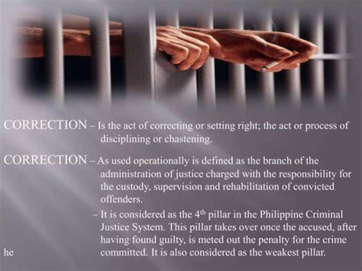 What is correction in criminal justice