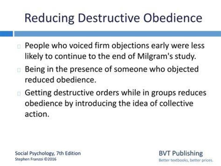 What is destructive obedience