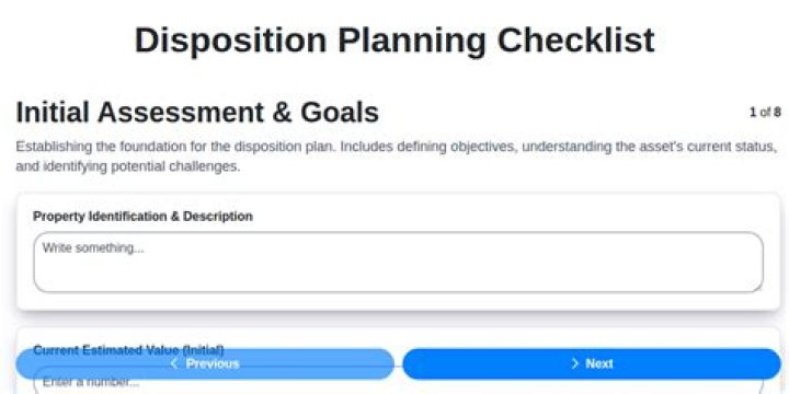 What is disposition planning