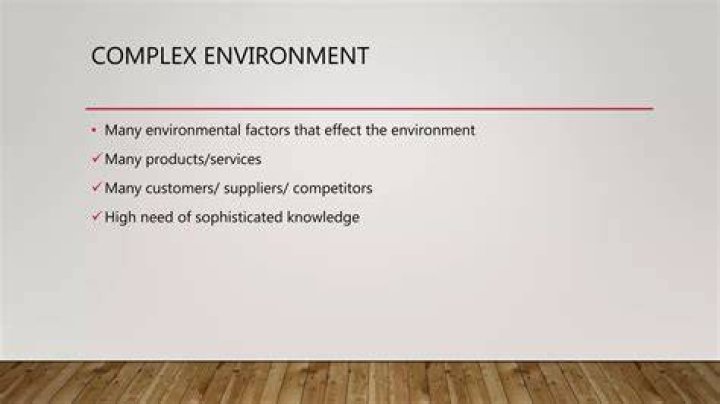 What is environmental complexity