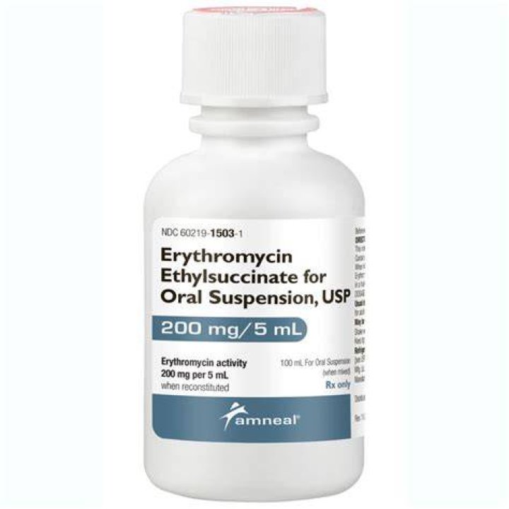 What is erythromycin ethylsuccinate used to treat